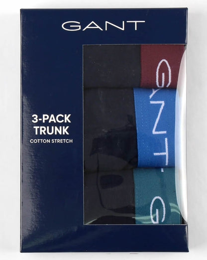 Gant 3 Pack Cotton Boxer Shorts Navy