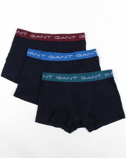 Gant 3 Pack Cotton Boxer Shorts Navy