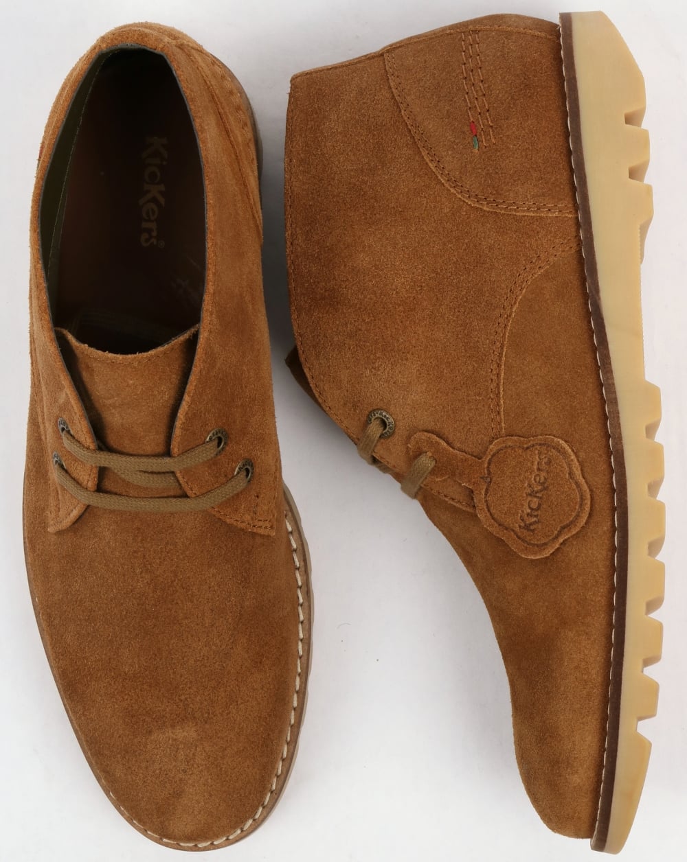 Kickers Kymbo Chukka Suede Boots Sand