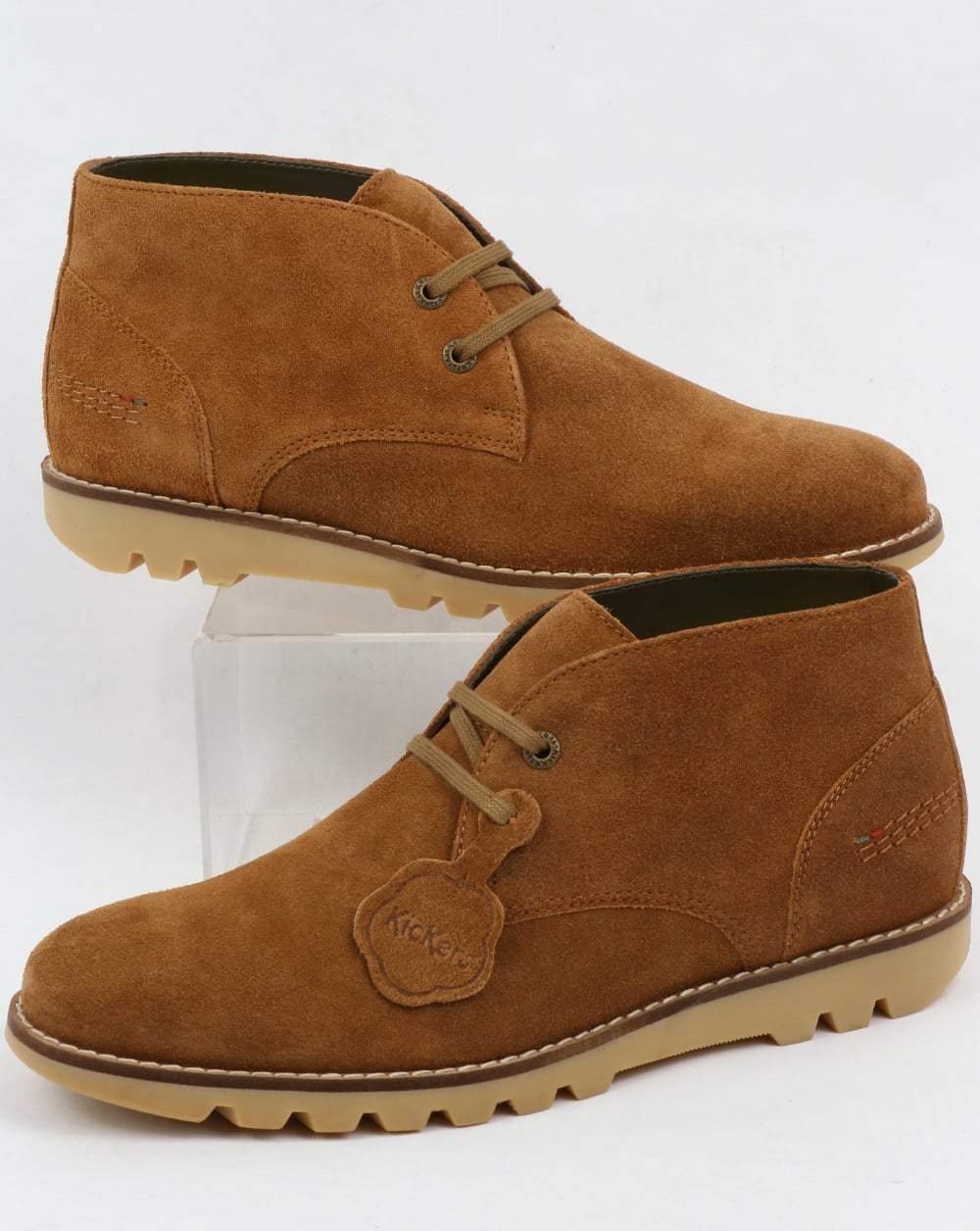 Kickers Kymbo Chukka Suede Boots Sand