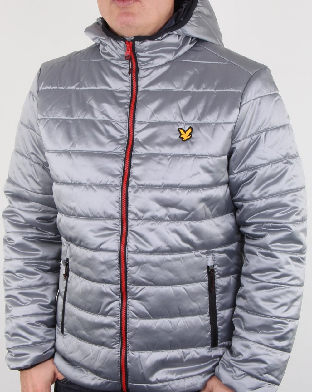 Lyle And Scott Cooke Insulated Foil Jacket Silver
