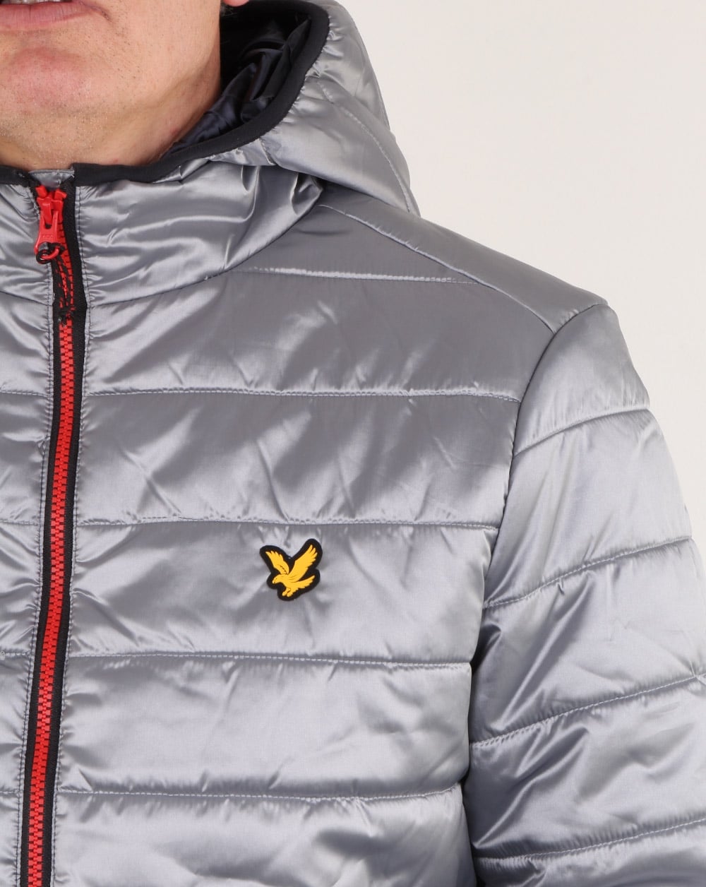 Lyle And Scott Cooke Insulated Foil Jacket Silver