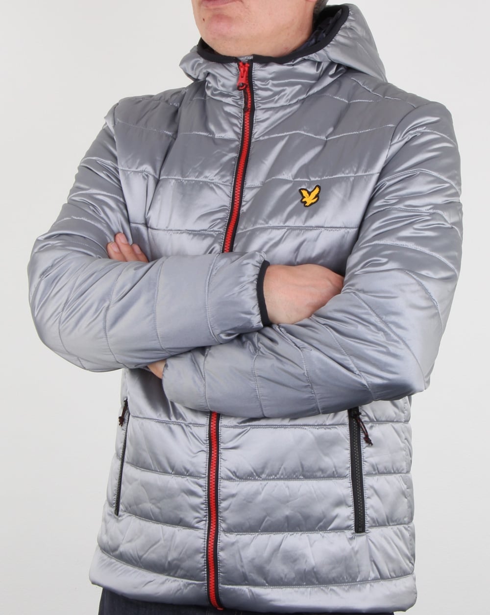 Lyle And Scott Cooke Insulated Foil Jacket Silver