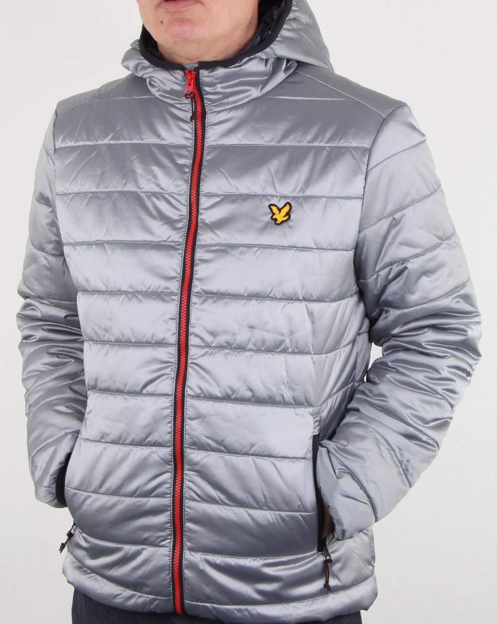 Lyle And Scott Cooke Insulated Foil Jacket Silver