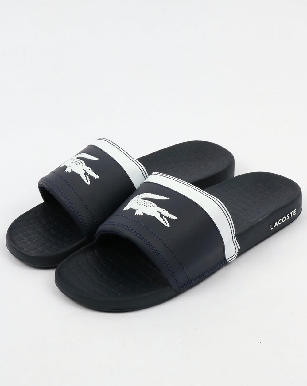 Lacoste Fraisier Pool Sliders Navy Blue