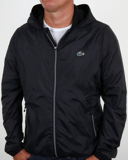 Lacoste Hooded Jacket Black