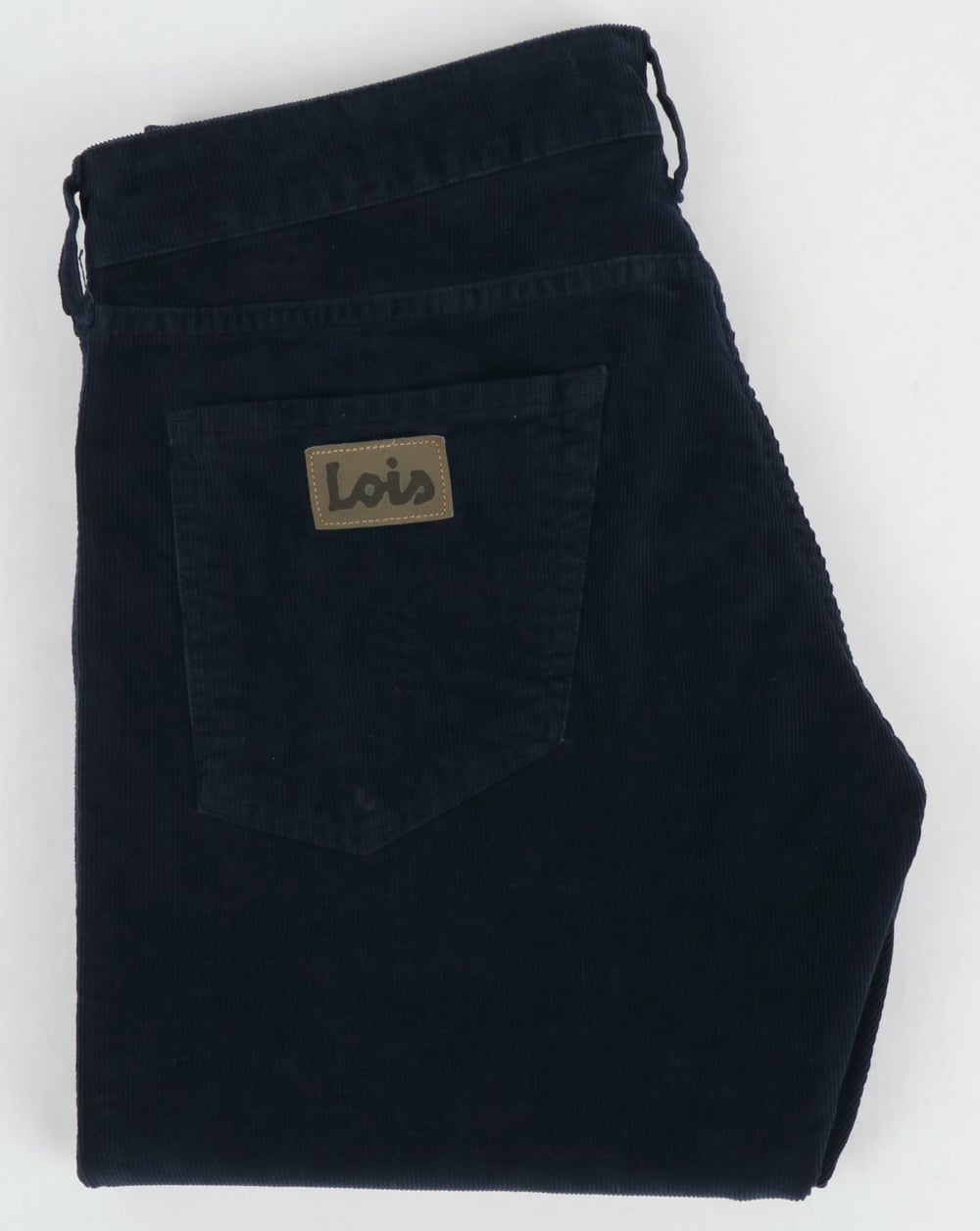 Lois Marvin Straight Needle Cords Navy