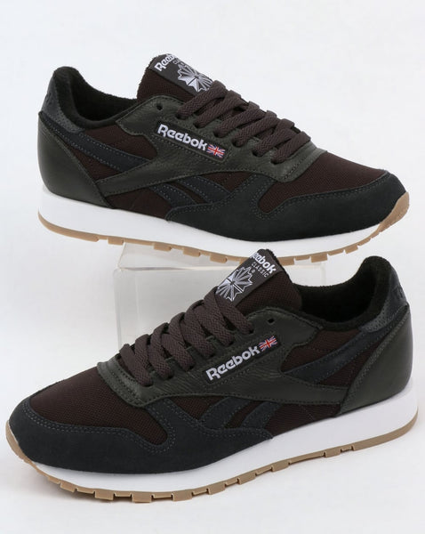Reebok Classic Leather ESTL Trainers Coal/White