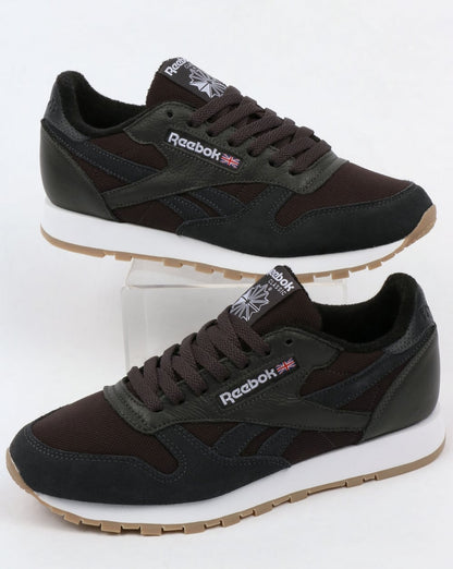 Reebok Classic Leather ESTL Trainers Coal/White