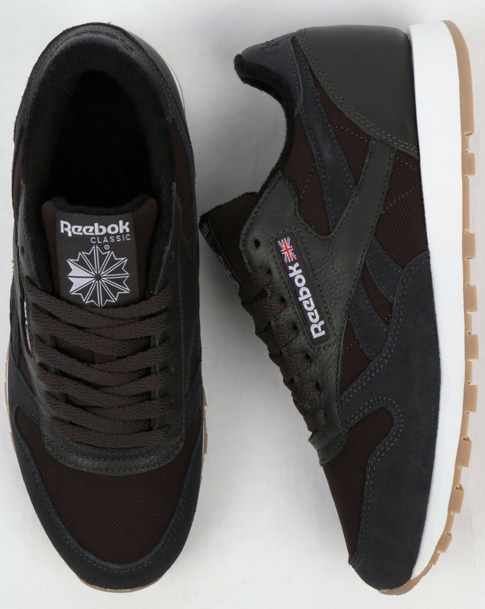 Reebok Classic Leather ESTL Trainers Coal/White