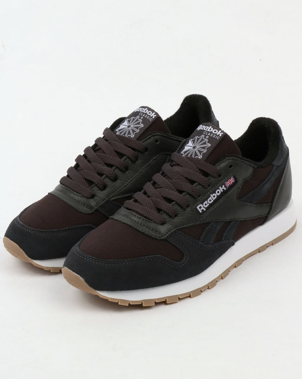 Reebok Classic Leather ESTL Trainers Coal/White