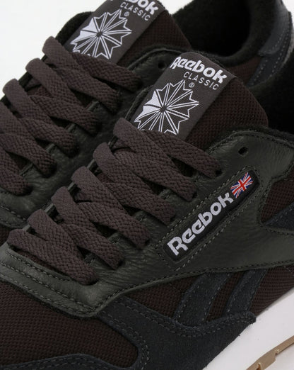 Reebok Classic Leather ESTL Trainers Coal/White