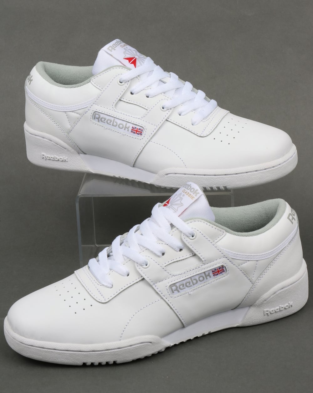 Reebok Workout Low Trainers White/Grey