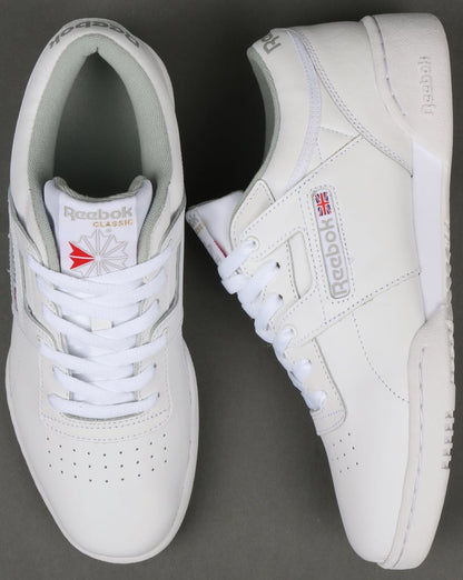 Reebok Workout Low Trainers White/Grey