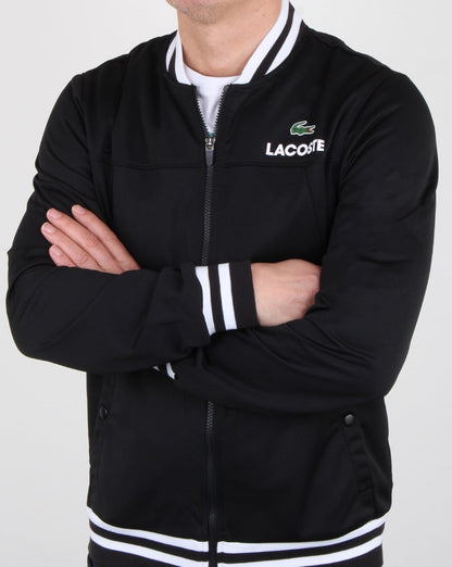 Lacoste Pique Poly Track Top Black/white