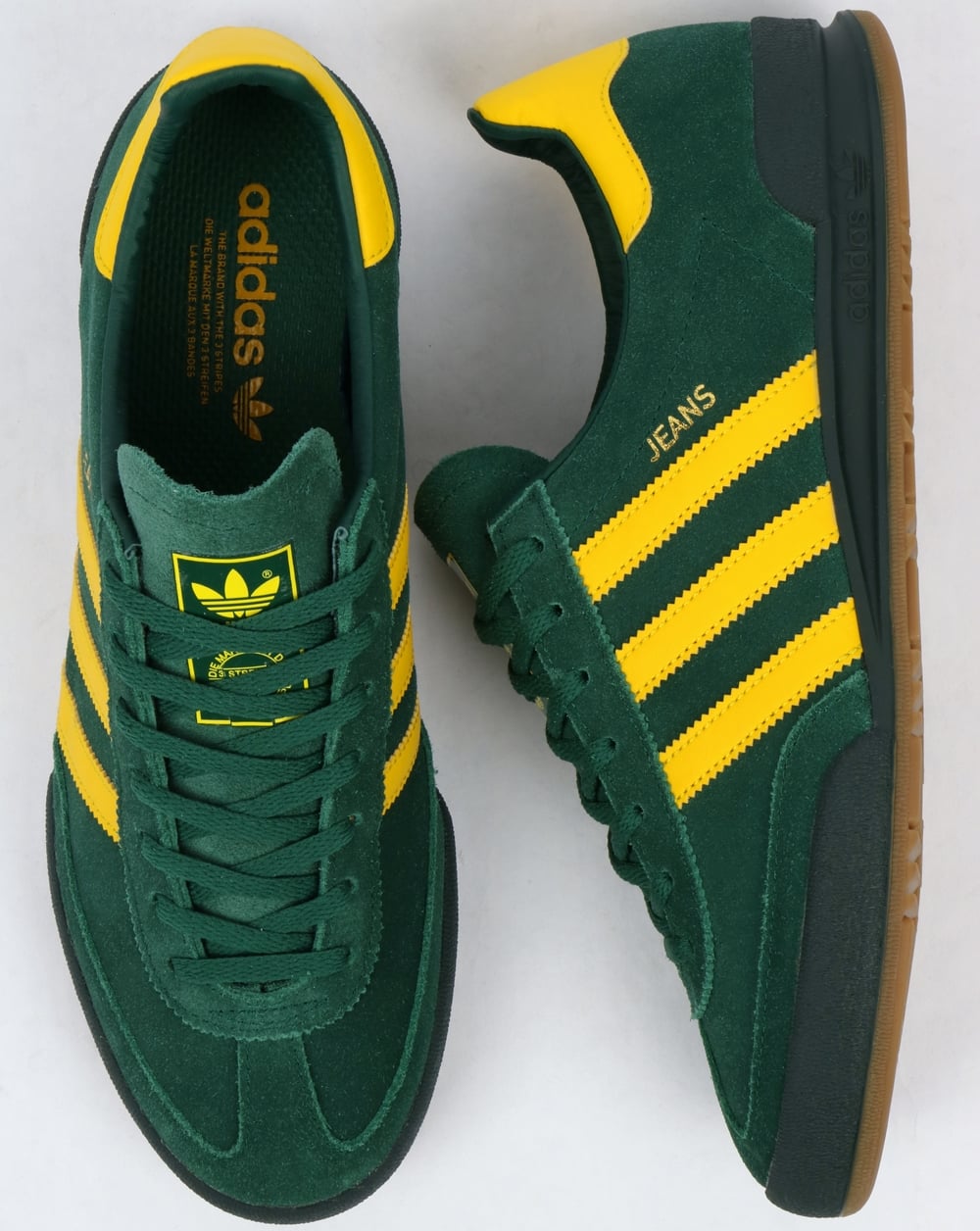 Adidas Jeans Trainers Mk2 Green/Yellow