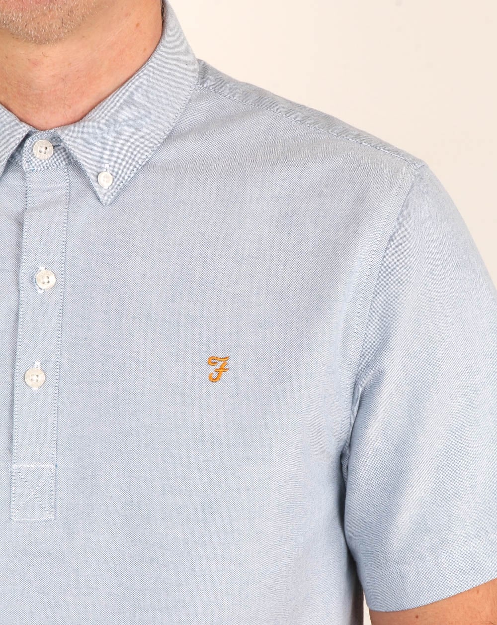 Farah Brewer Shirt Sapphire