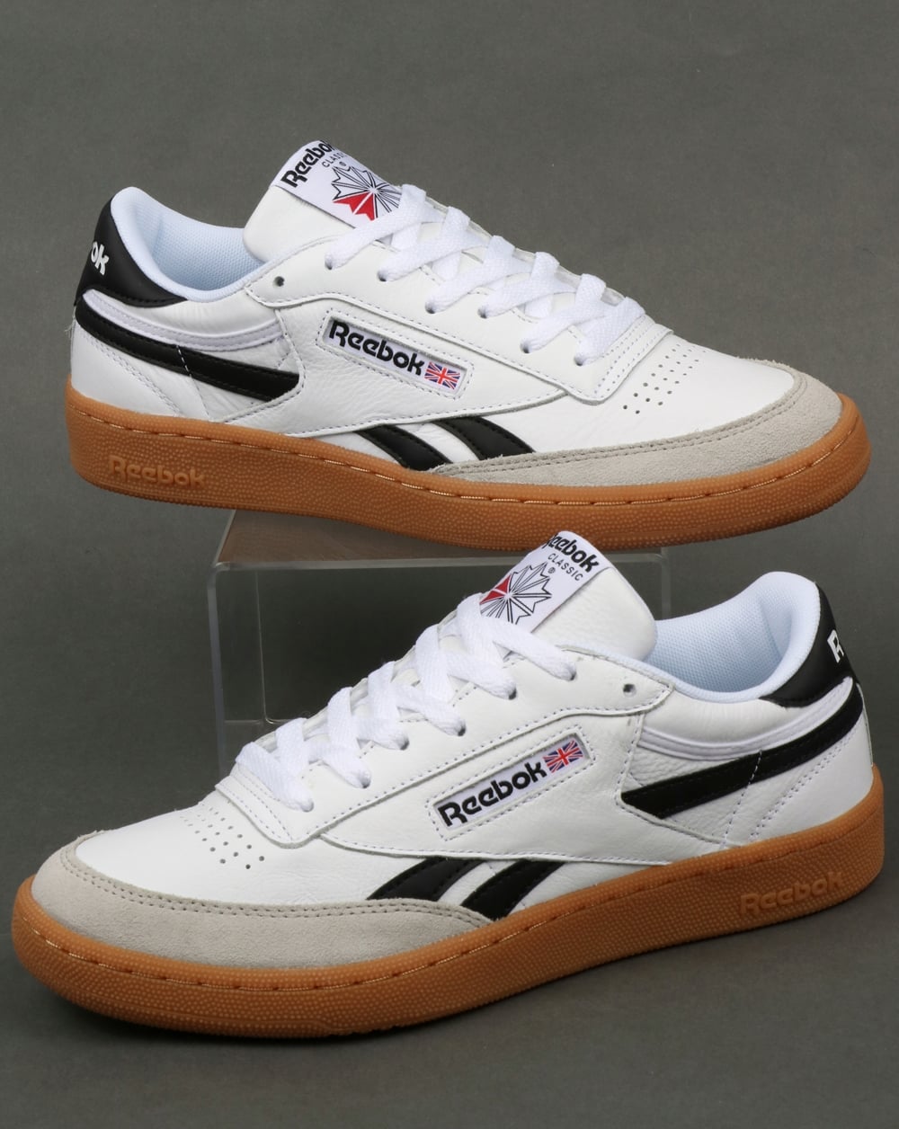 Reebok Revenge Plus Gum Trainers White/Snowy Grey/Black