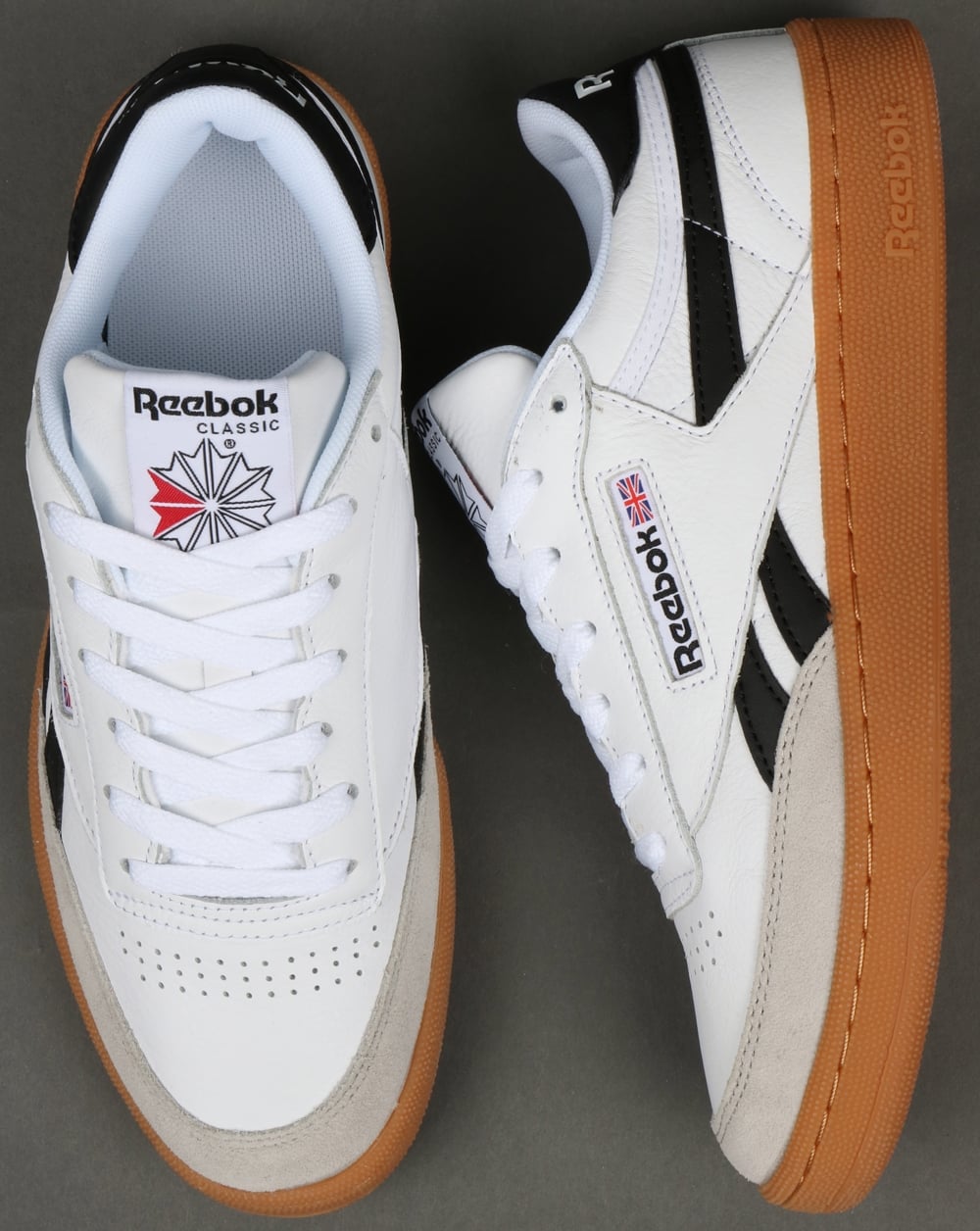 Reebok Revenge Plus Gum Trainers White/Snowy Grey/Black
