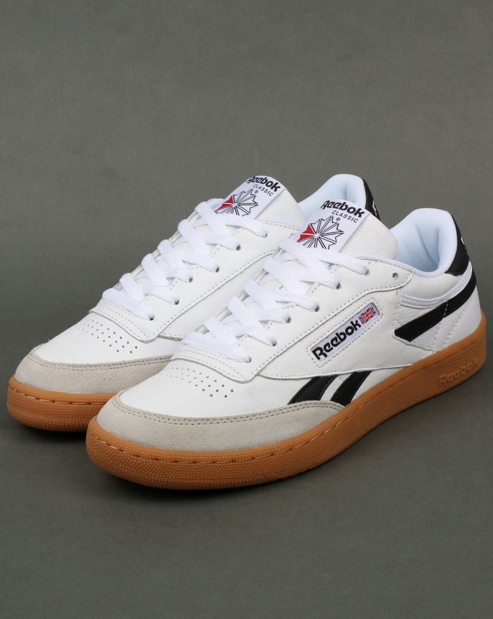 Reebok Revenge Plus Gum Trainers White/Snowy Grey/Black