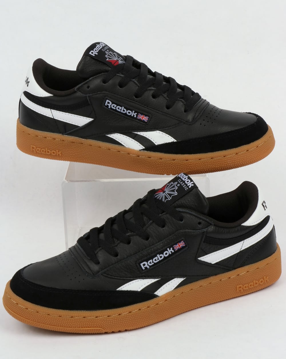 Reebok Revenge Plus Gum Trainers Black/White/Gum