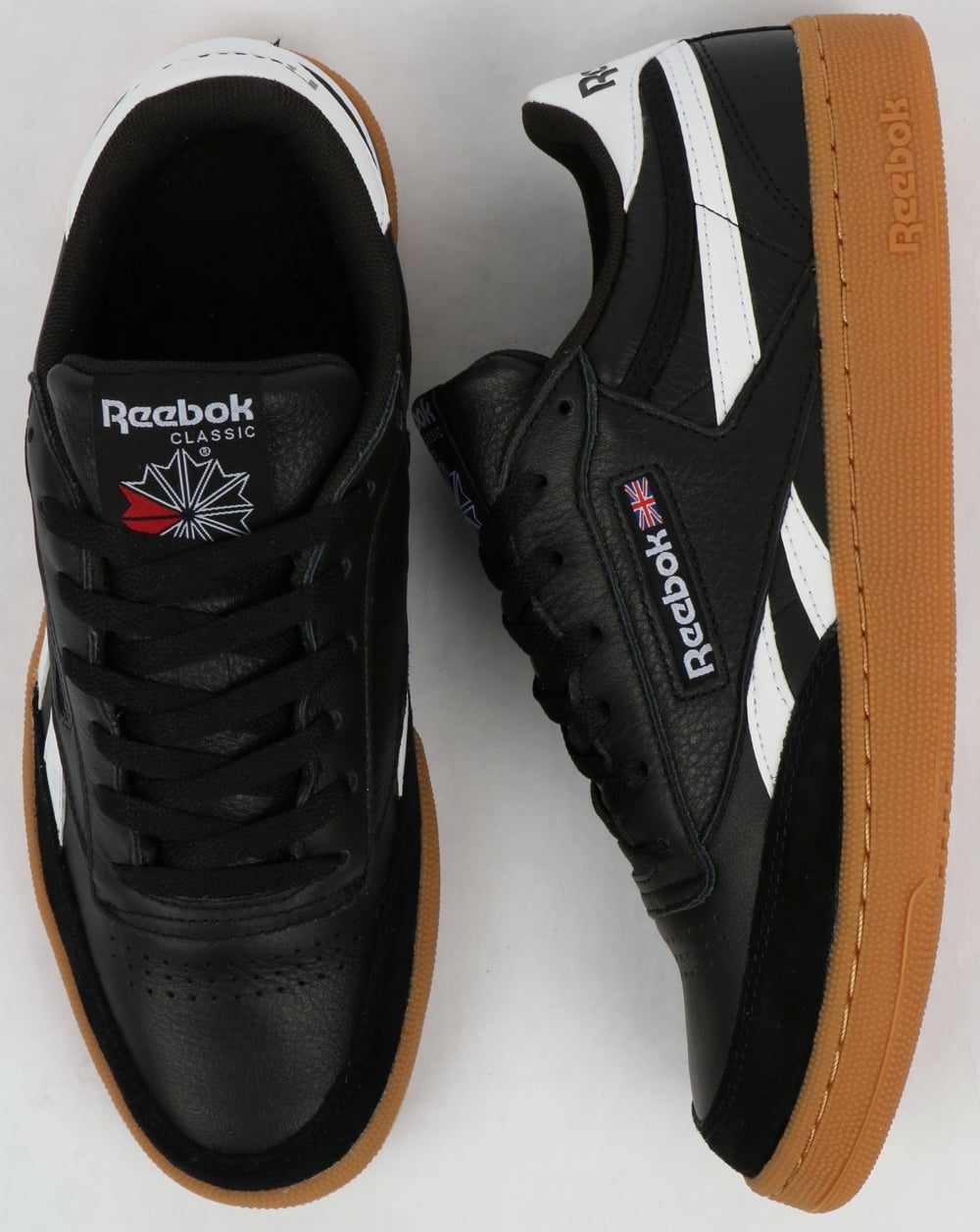 Reebok Revenge Plus Gum Trainers Black/White/Gum