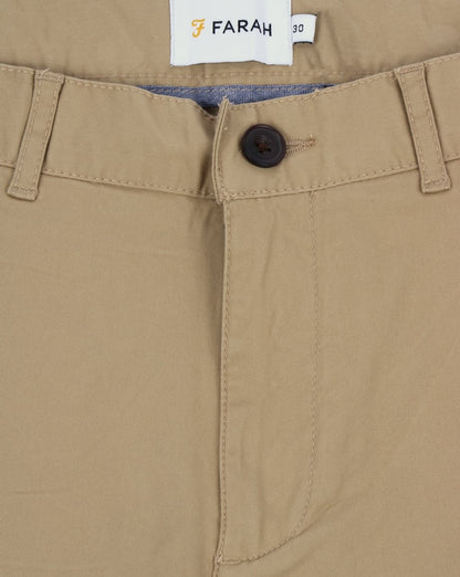 Farah Hawk Chino Twill Shorts Light Sand