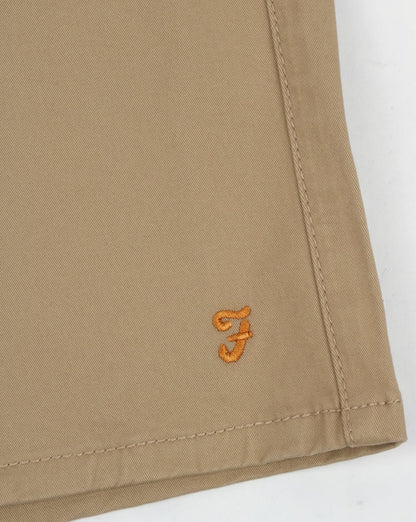 Farah Hawk Chino Twill Shorts Light Sand