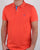 Gant Contrast Collar Polo Shirt Strong Coral