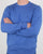 Gant Cotton Wool Crew knit Blue Melange