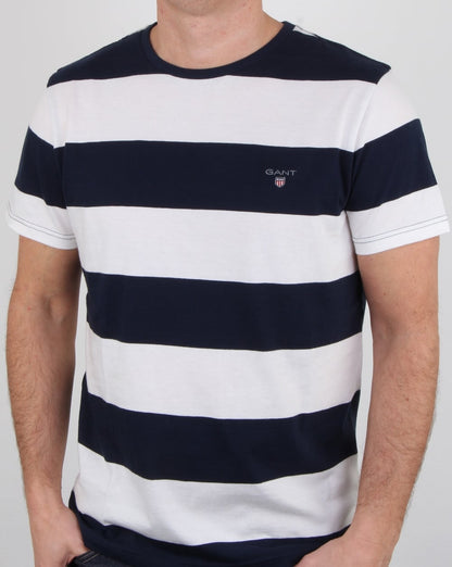 Gant Barstripe T Shirt Eggshell