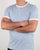 Farah Groves Ringer T Shirt Lake Blue