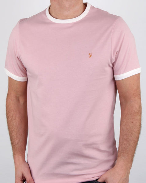 Farah Groves Ringer T Shirt Rose