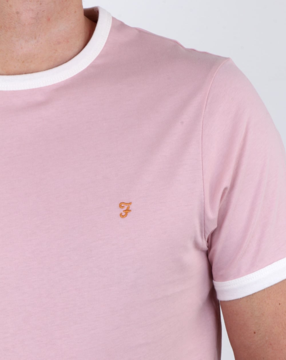 Farah Groves Ringer T Shirt Rose