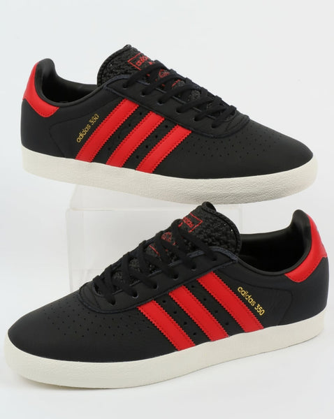 Adidas 350 Trainers Black/Red