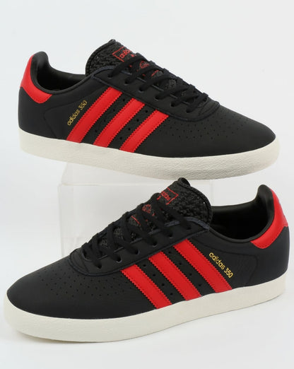 Adidas 350 Trainers Black/Red