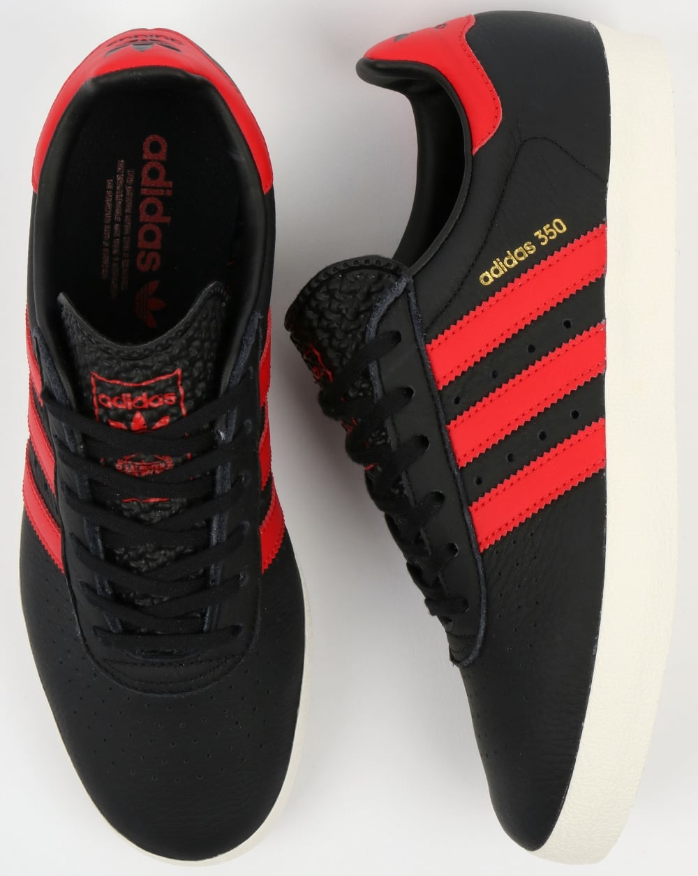 Adidas 350 Trainers Black/Red