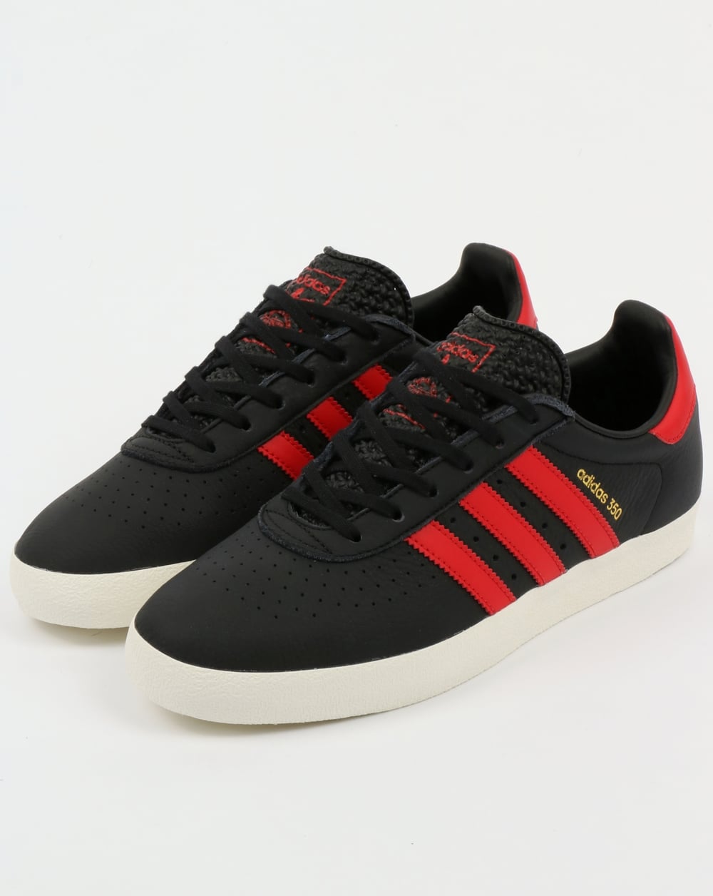 Adidas 350 Trainers Black/Red