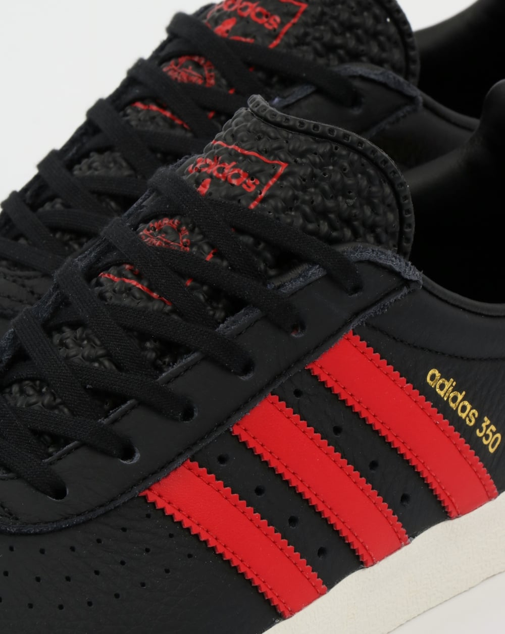 Adidas 350 Trainers Black/Red