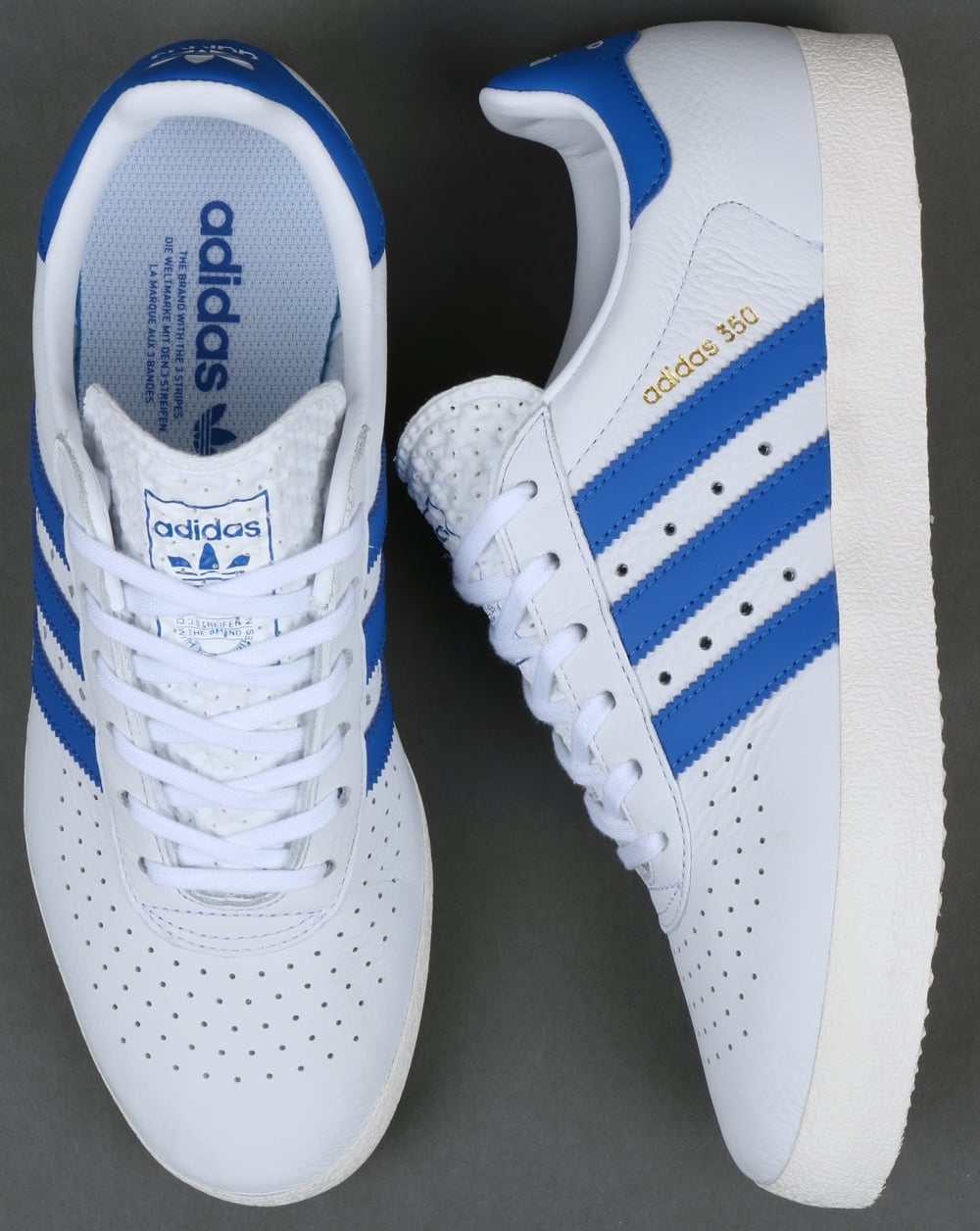 Adidas 350 Trainers White/Blue