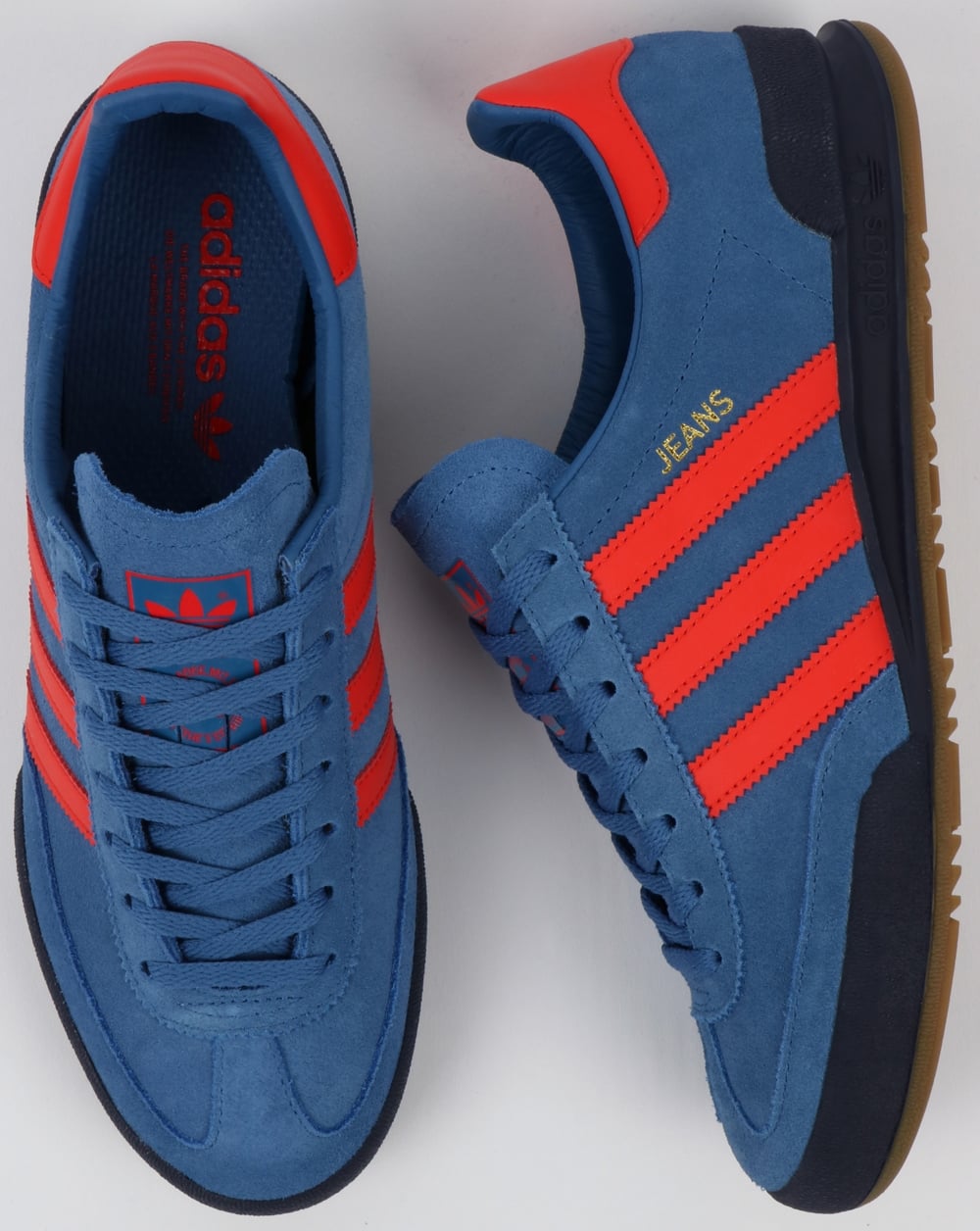 Adidas Jeans Trainers Mk2 Royal/Red