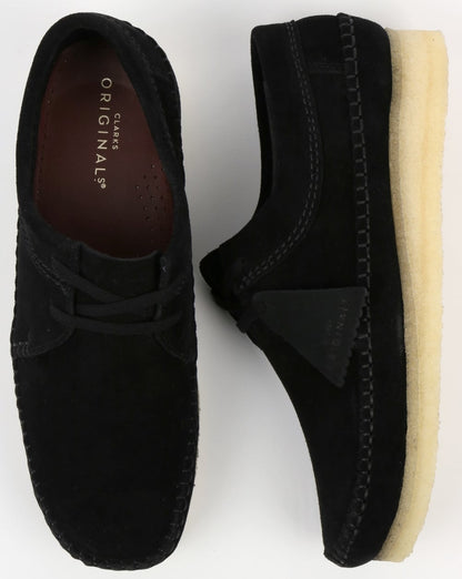 Clarks Originals Weaver Suede Shoes Black