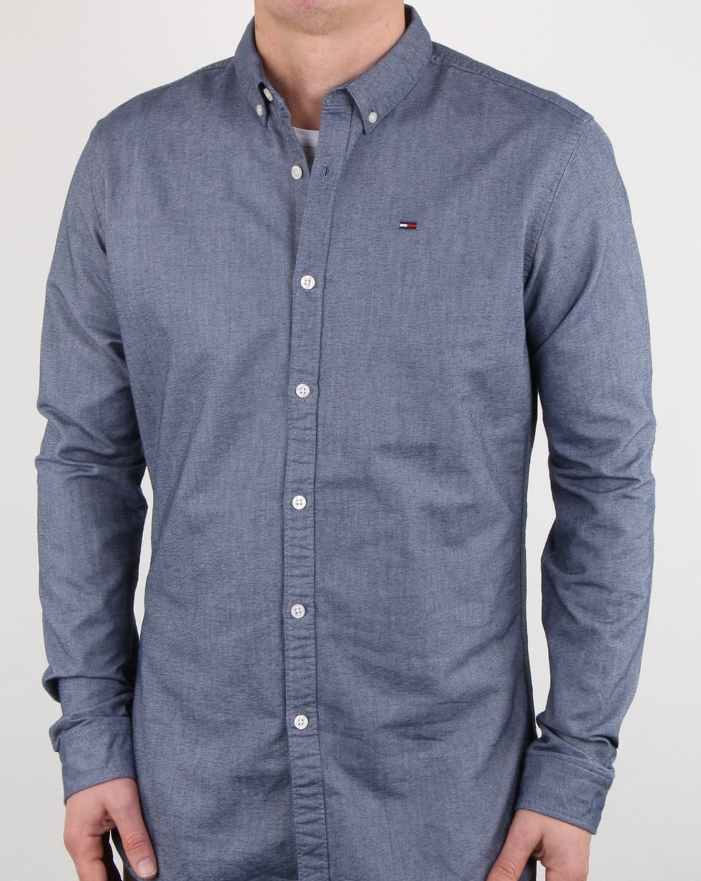 Tommy Hilfiger Cotton Oxford Shirt Navy