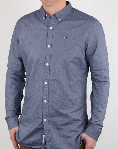 Tommy Hilfiger Cotton Oxford Shirt Navy