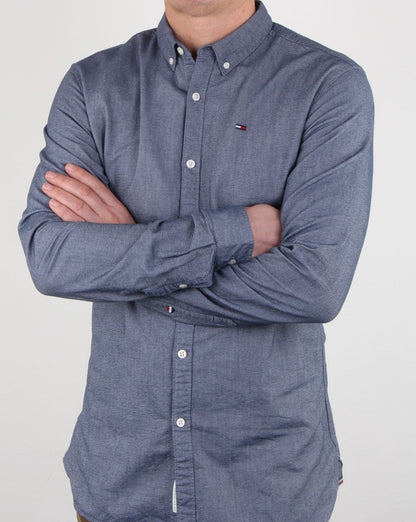 Tommy Hilfiger Cotton Oxford Shirt Navy