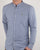 Farah Chramer Grandad Shirt Blue Marl