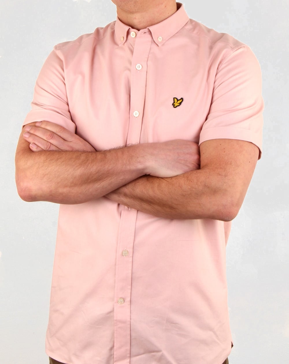Lyle And Scott Ss Oxford Shirt Dusty Pink