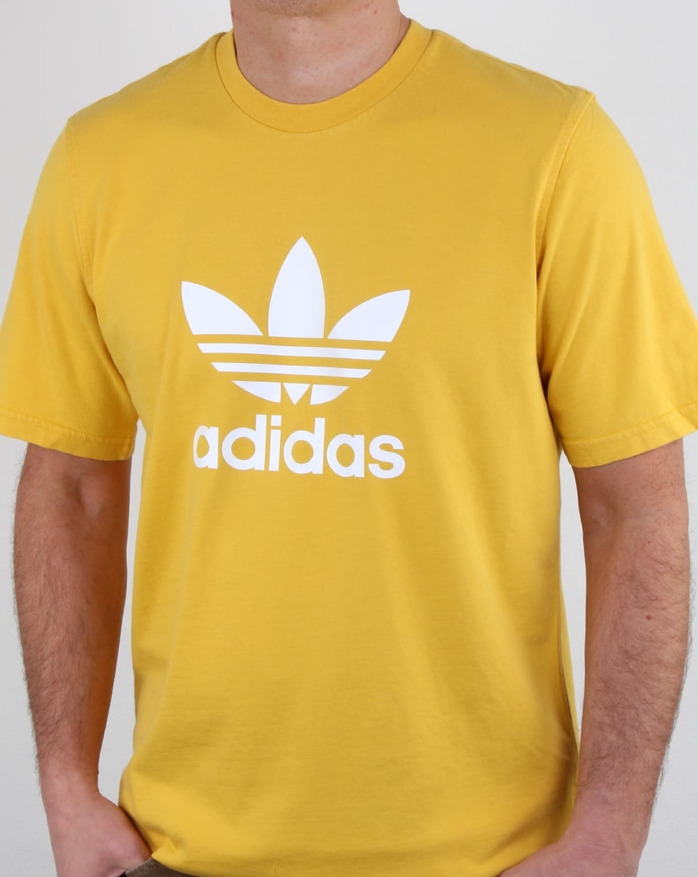 Adidas Originals Trefoil T Shirt Yellow