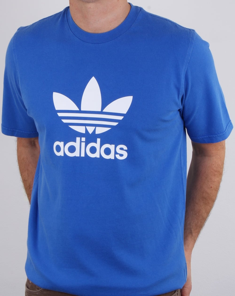 Adidas Originals Trefoil T Shirt Blue