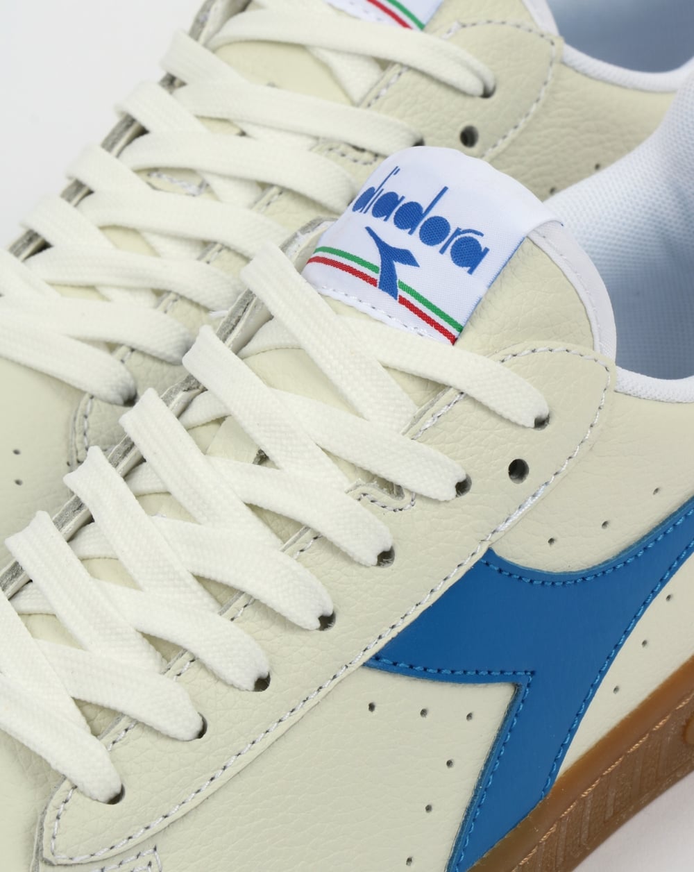 Diadora Game L Low Trainers White/Imperial Blue